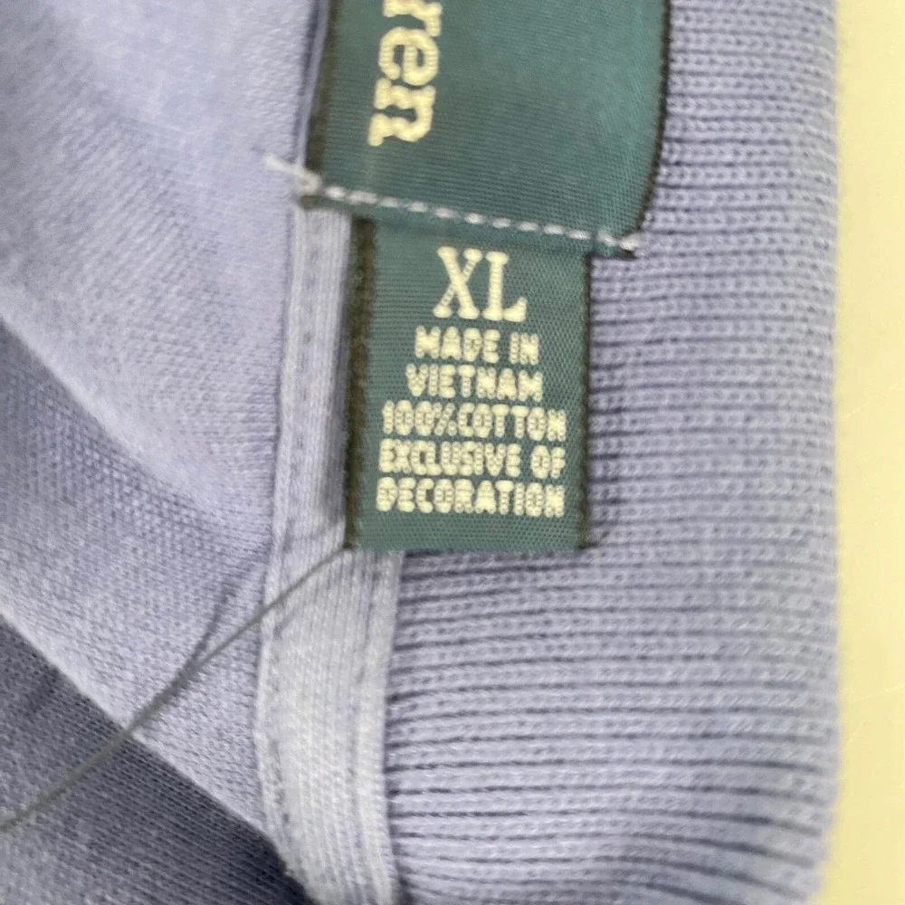 Polo Ralph Lauren Mens Custom‎ Fit Polo Shirt sz XL Purple 100% Cotton Preppy